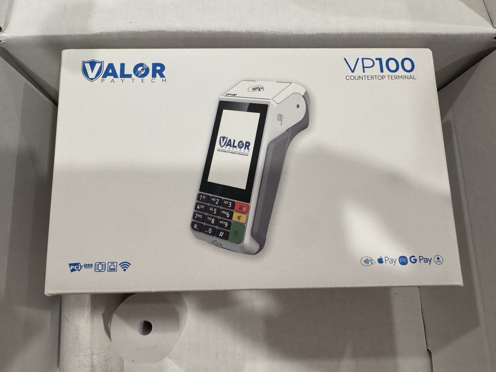 Valor Paytech VP100 Countertop Credit Card Terminal