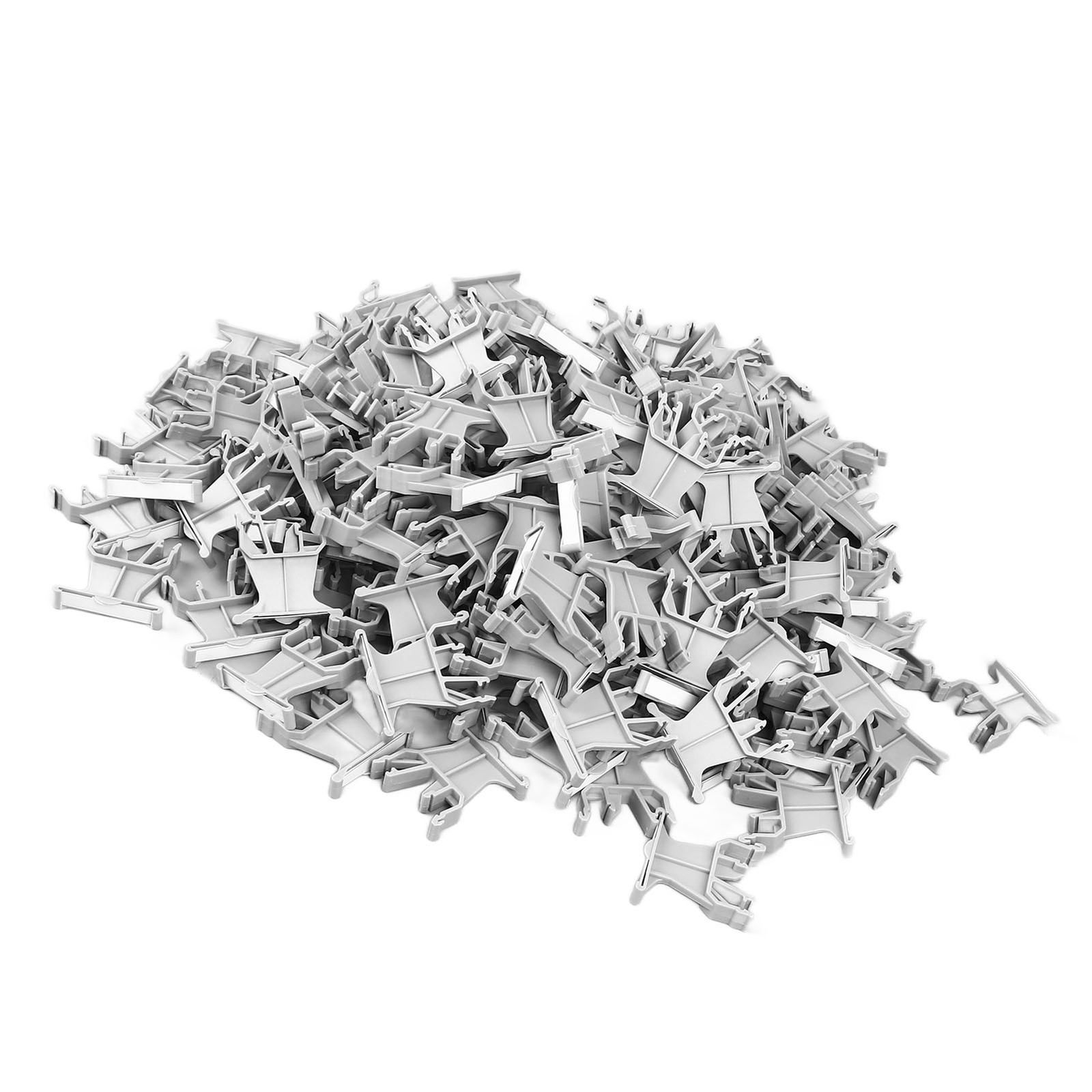 100x Terminal Marker Carrier 35mm DIN Rail Installation UK B1 Marking Label For