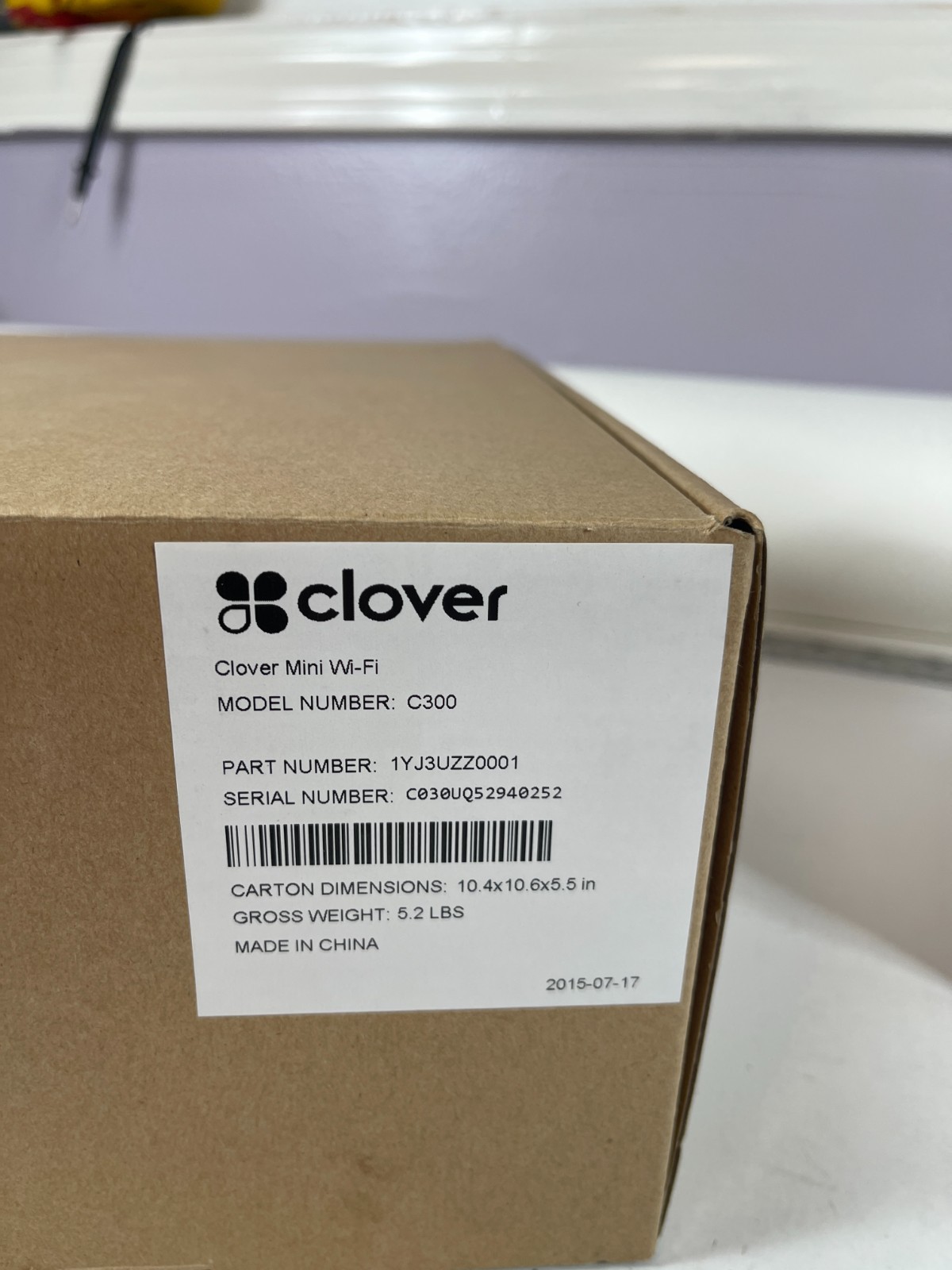 Clover Mini C300 POS System Wi-Fi Model – Power Supply Interface not included