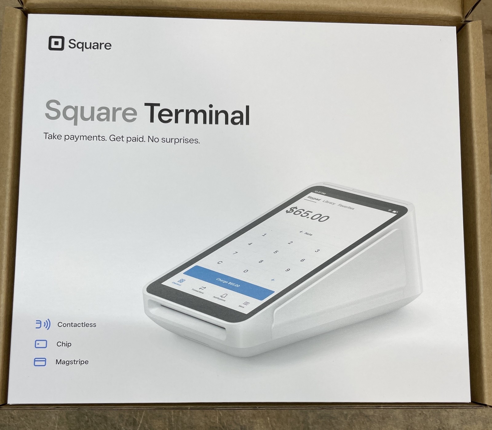 Square Terminal Credit Card Machine Contactless, White – SPD2-01