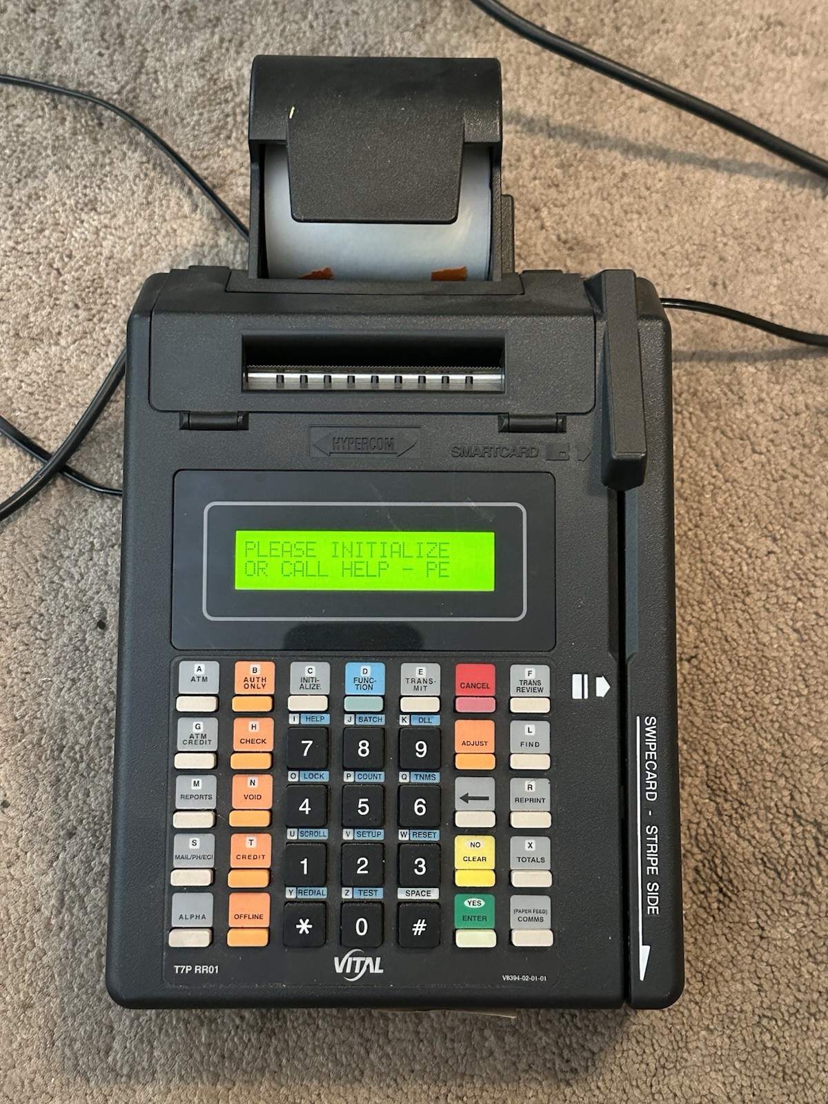 HYPERCOM T7Plus Information and Transaction Platform. Credit Card Terminal POS