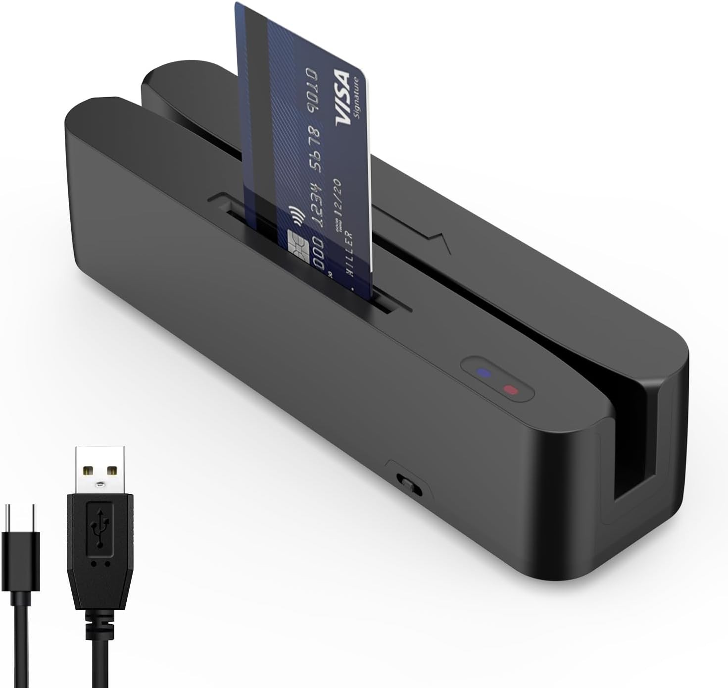 Symcode multi-function magnetic card reader, memory chip card reader
