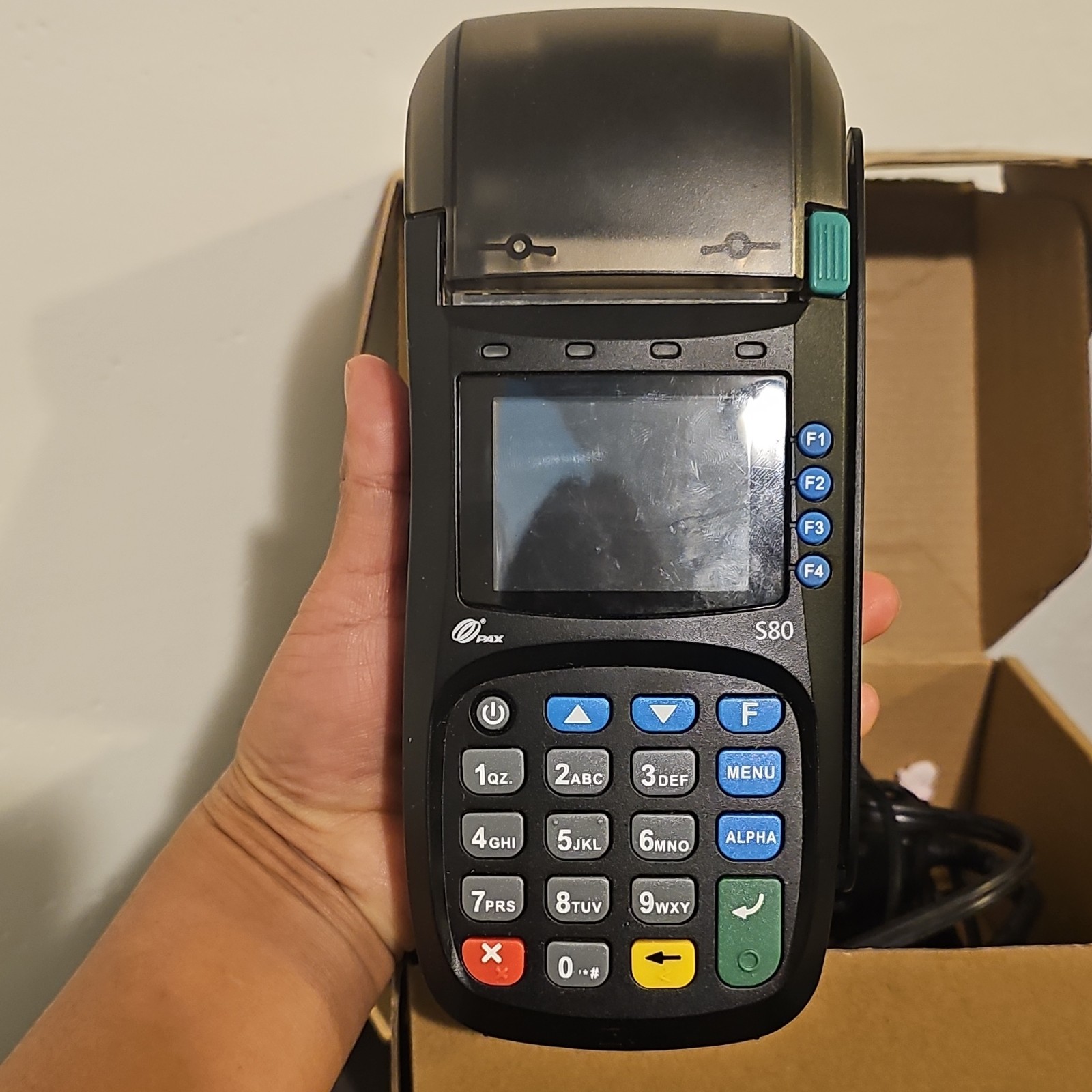 PAX S80 Wired Credit Card Terminal Countertop Payment Reader Model S80