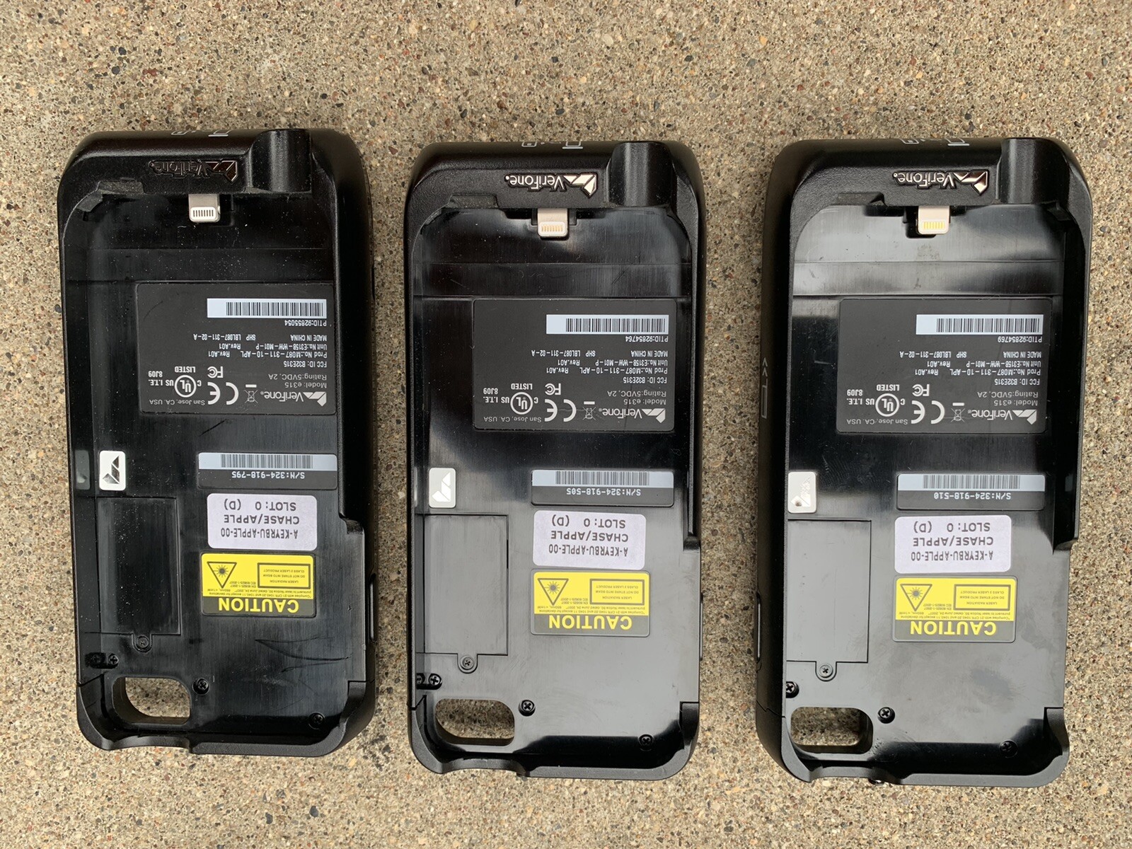 VERIFONE PAYWARE E315M IPHONE 5 IPOD MOBILE BARCODE CC TERMINALS M087-313-10-WWA