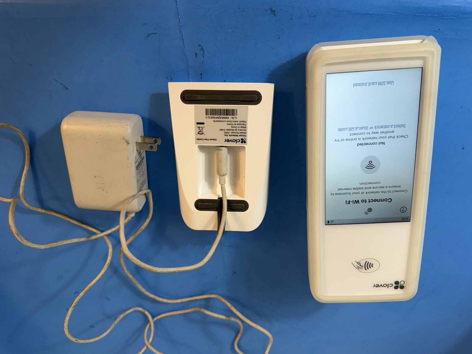 Clover Flex (Model K400) is a versatile portable POS terminal.