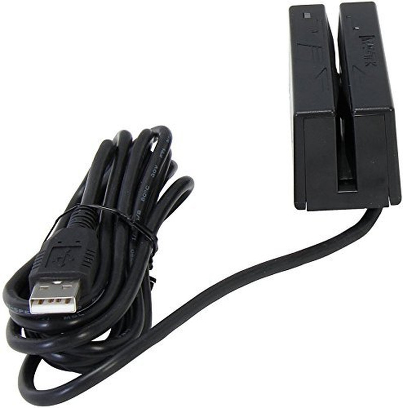 21040145 Sureswipe Dual Head Triple Track Magnetic Stripe Card Reader with 6′ US