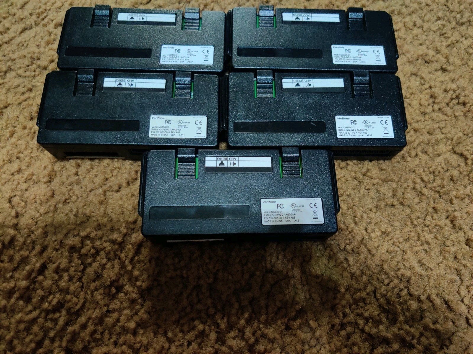 LOT OF 5 Verifone MX900-01 Input Output Block Interface 132-601-00-R for MX915