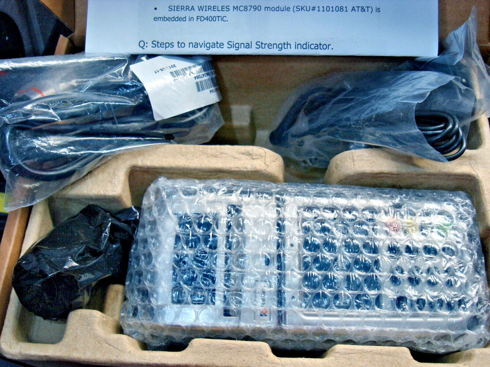 First Data FD400TiC WCDMA Wireless Terminal Convenient Business Transactions