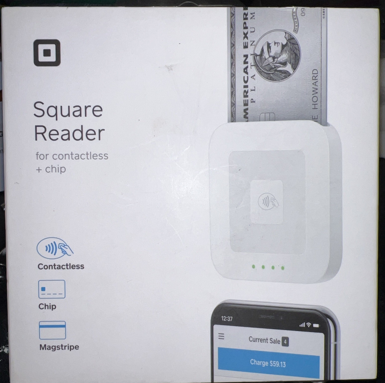 Authentic Square Credit Card Reader for Contactless & Chip Brand New