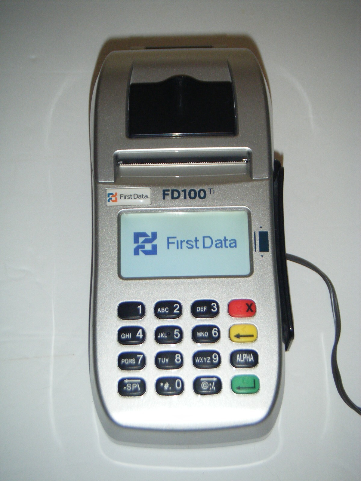 First Data FD100ti Credit Card Terminal Reader Machine (AS-IS)