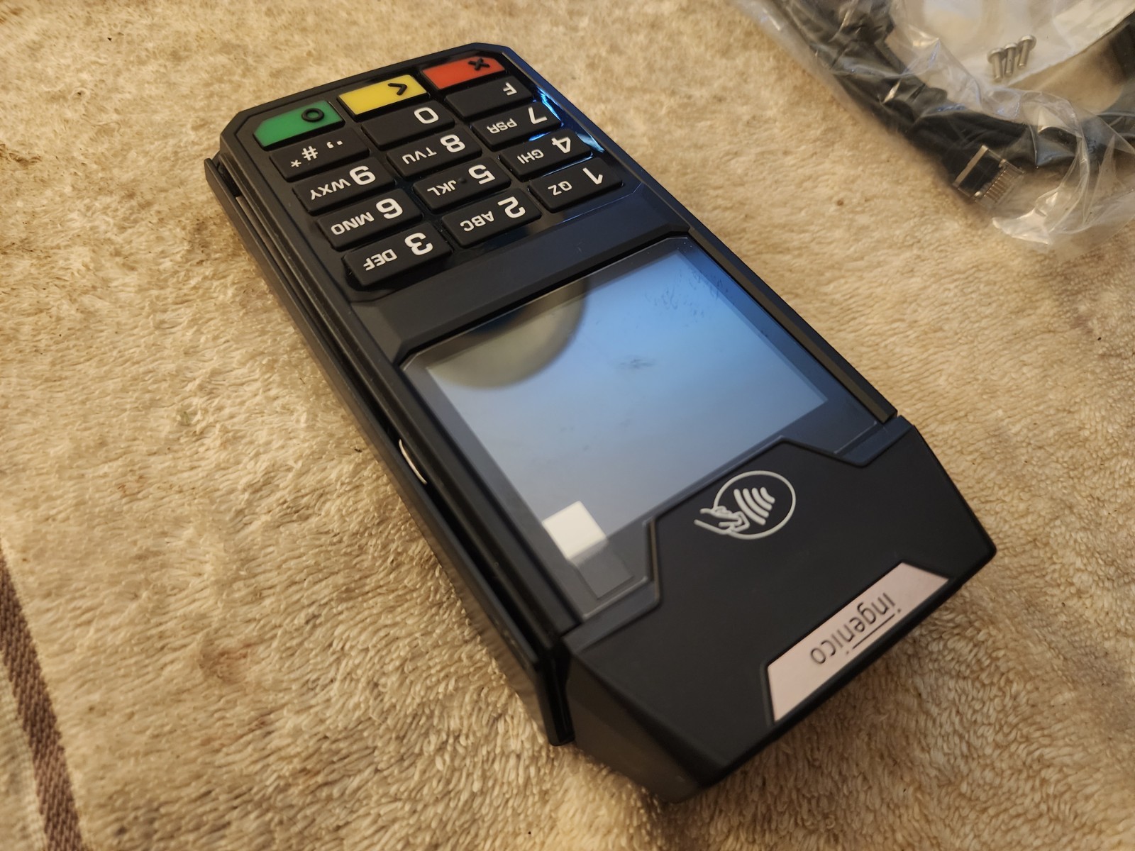 Ingenico Lane 3600 Card Reader Terminal Contactless HARNESS & POWER SUPPLY