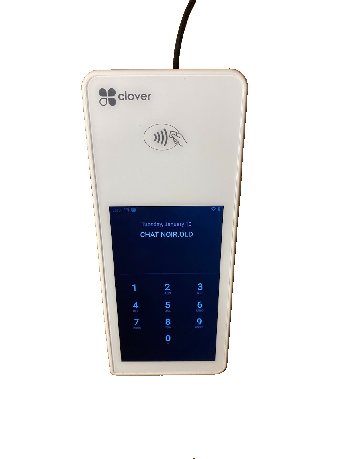 Clover Flex C403 POS Terminal w/ PIN, Base Charger & Sleeve – Merchant Locked B3