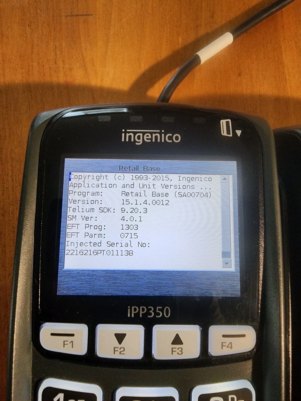 Lot Of 2 INGENICO IPP350 POS Payment Terminal Pin Pad/Debit/Credit Card Reader
