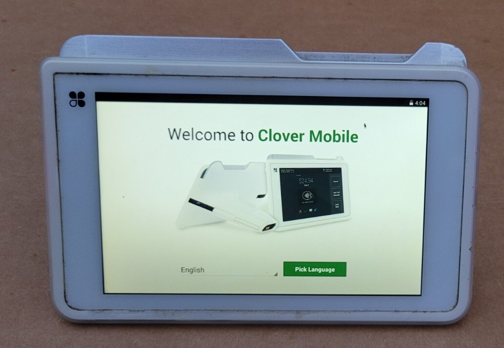 Clover C201 Mobile Portable POS Device Touchscreen w/Card Reader & Barcode SCNR