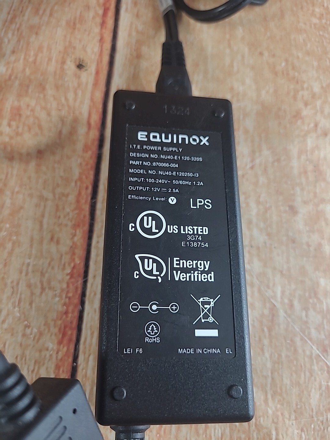 Equinox L5300 Credit Card Payment Terminal Power Cord Only