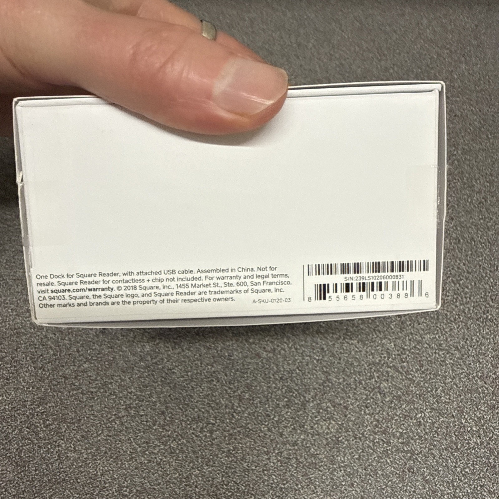 Square A-SKU-0120 Dock for Contactless Credit Card Reader