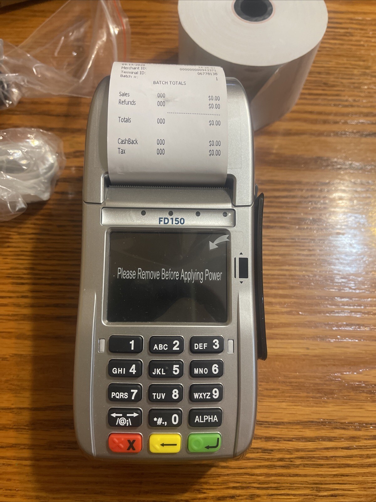 First Data FD150 Credit Card Machine! Slightly Used Condition With All Cords!