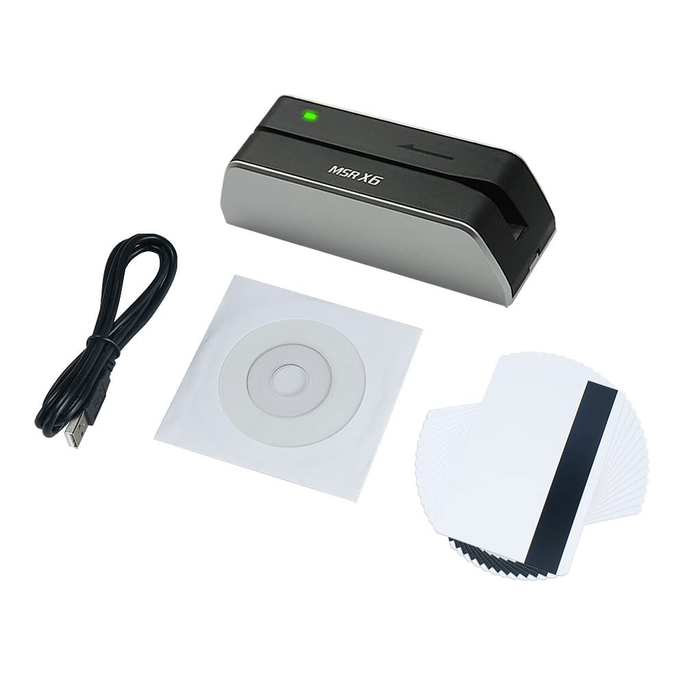 Compact USB Magstripe Credit Card Reader Writer – Small, Portable, Fast Processi