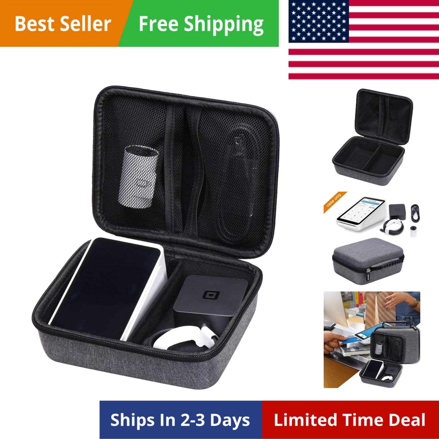 Case Compatible with Square Terminal Credit Card Machine to Accept All Paymen…