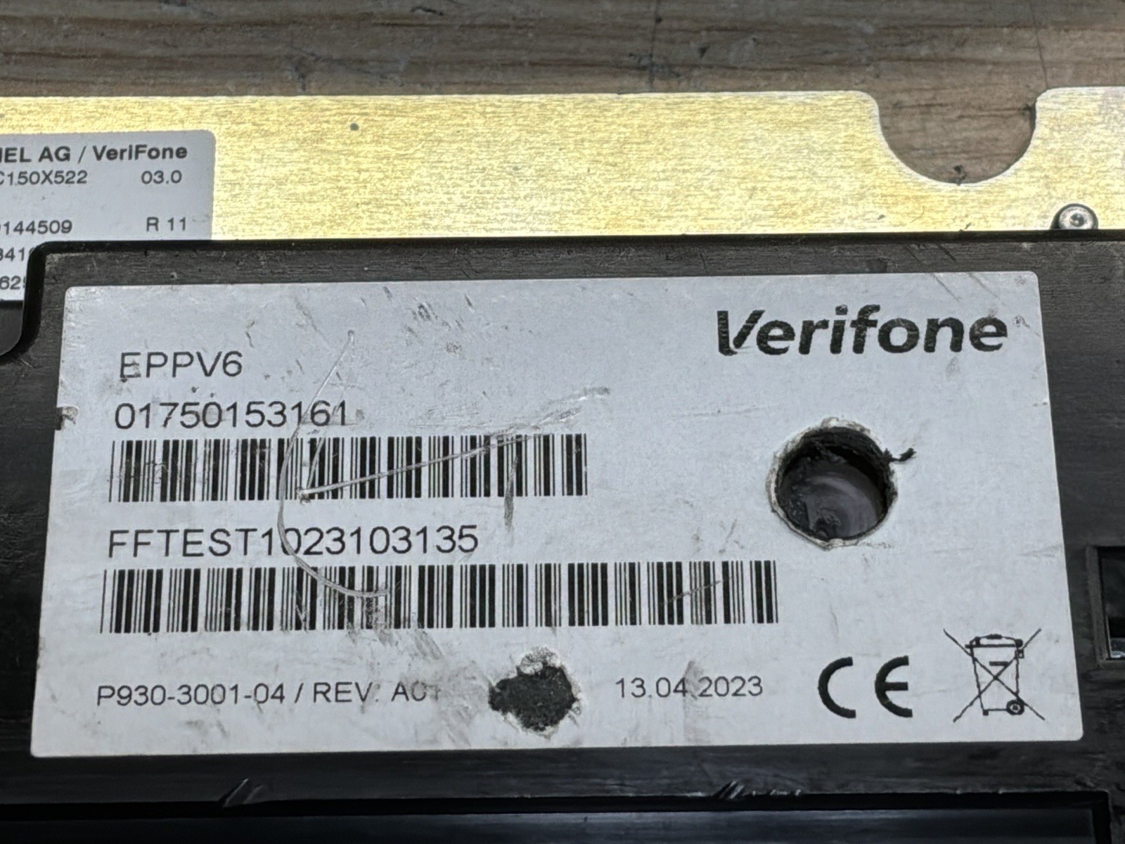 2 Verifone EPPV6 External Secure Hybrid Reader Keypad/ For Parts/JUA3668