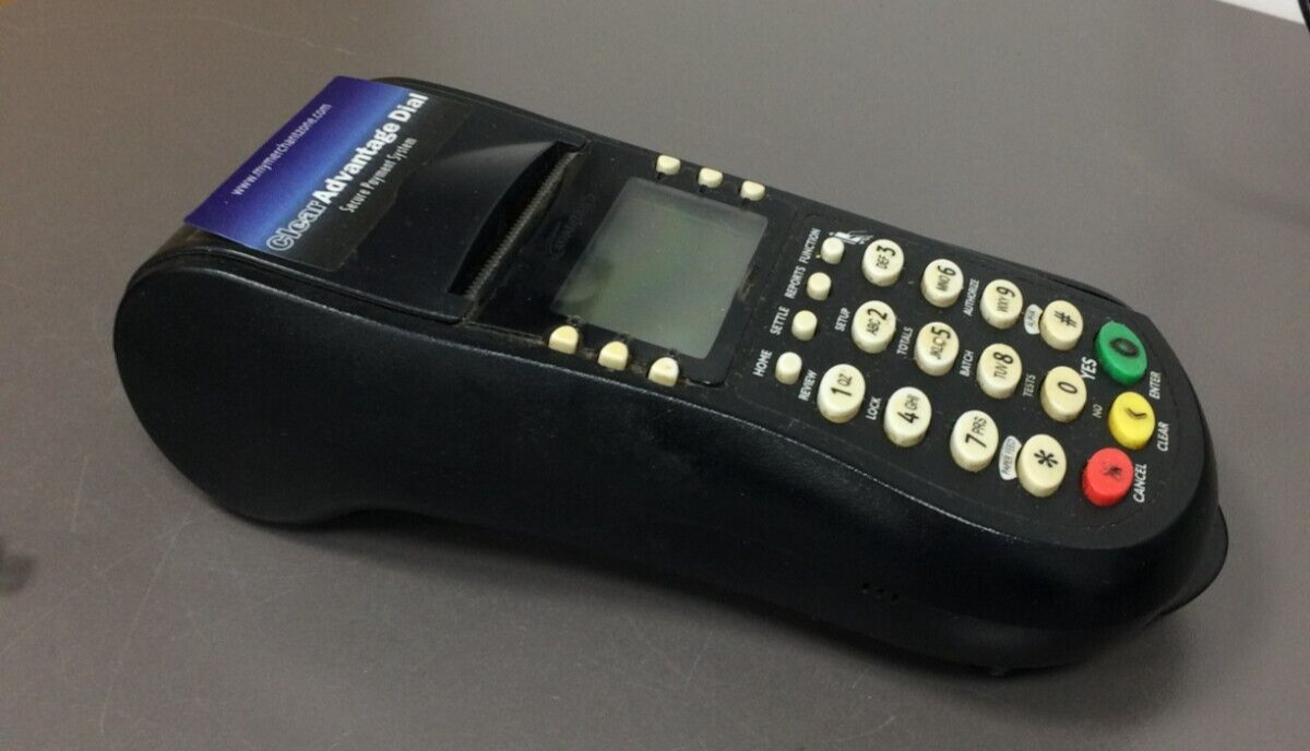 EQUINOX Model T4205, 010344-003R ZBE Credit Card Reader, w Phone Cable, NO POWER