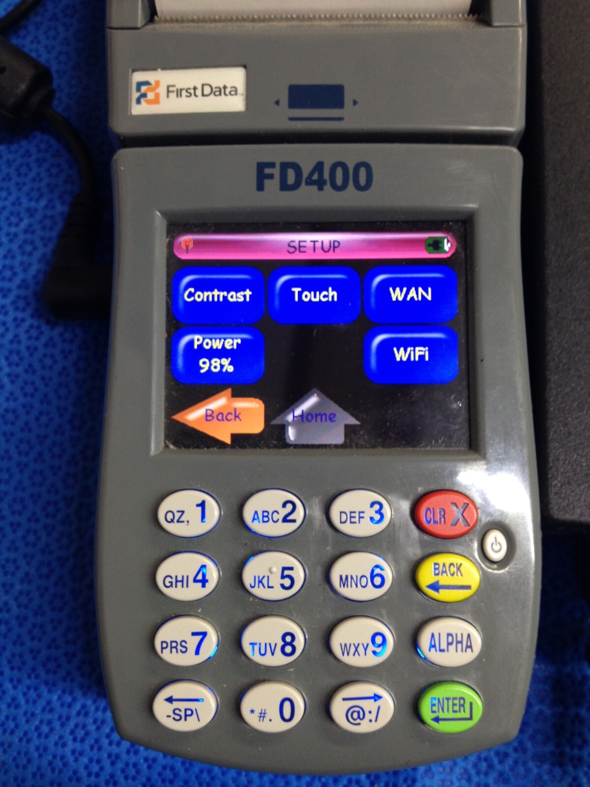 First Data FD 400 Credit Card Machine