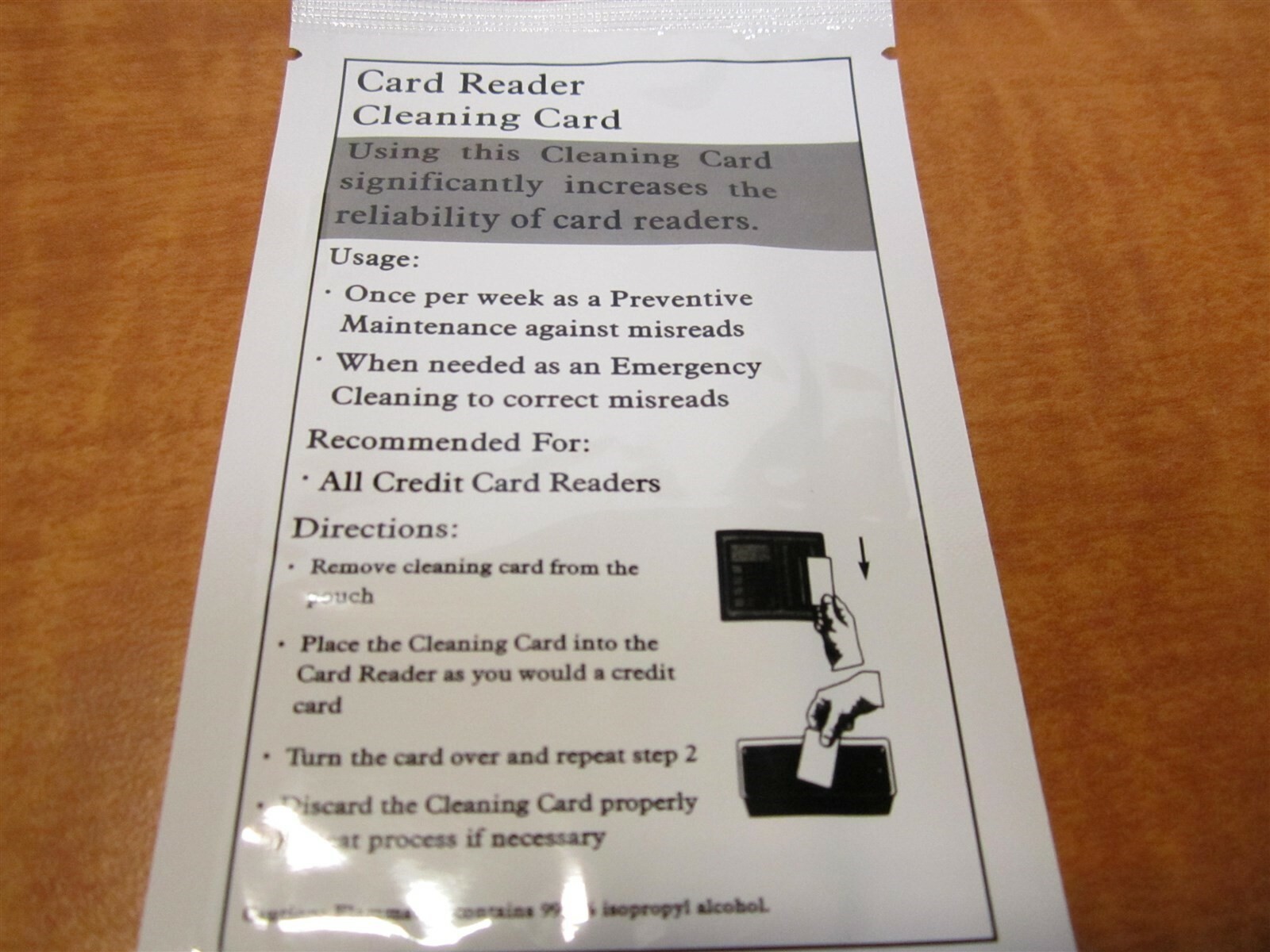 Techspray 1603 Pre-Saturated Alcohol Cleaning Cards 2-1/8″ x 3-3/8″