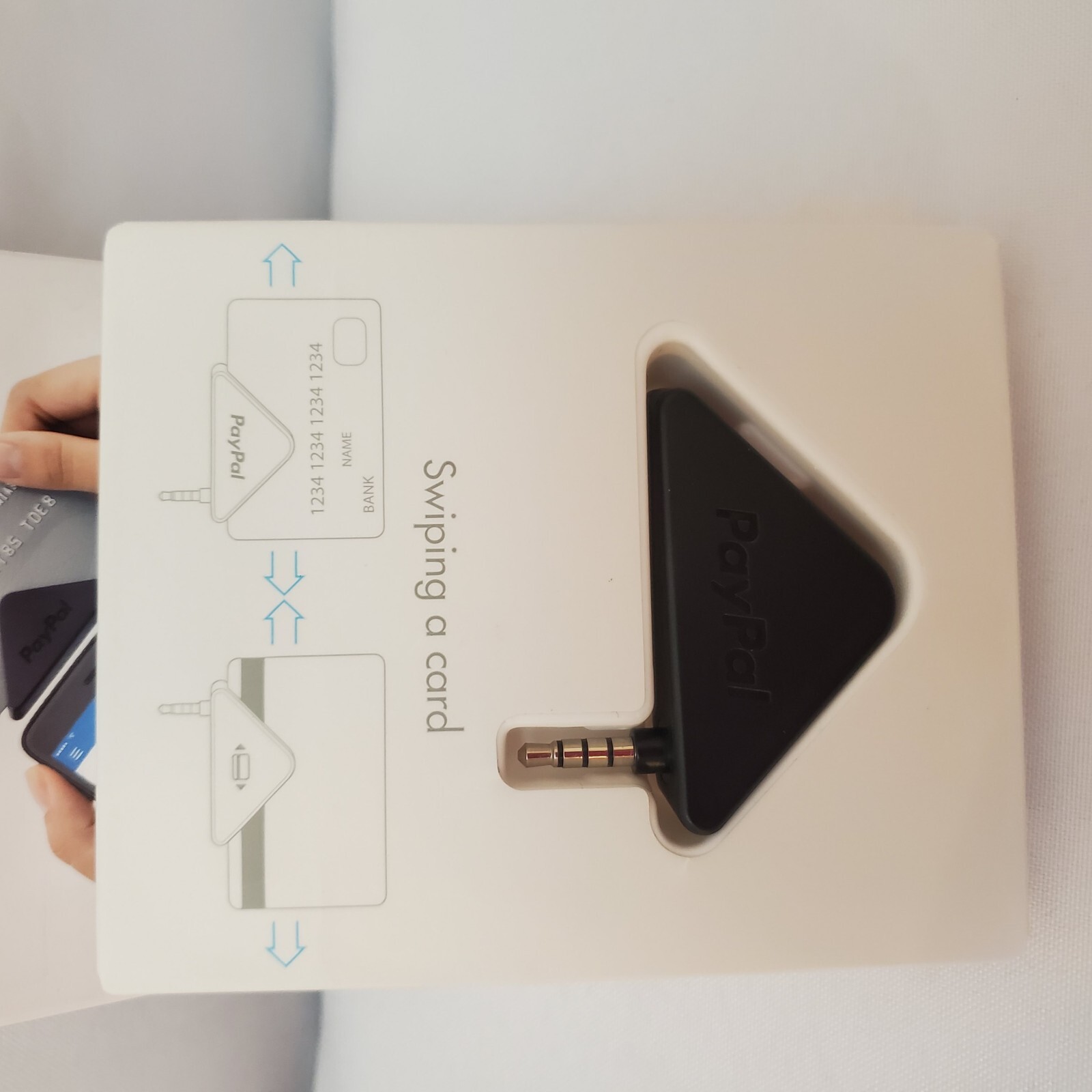 PayPal triangle Mobile Card Reader Compatible W/IPhone, Android, Windows Devices