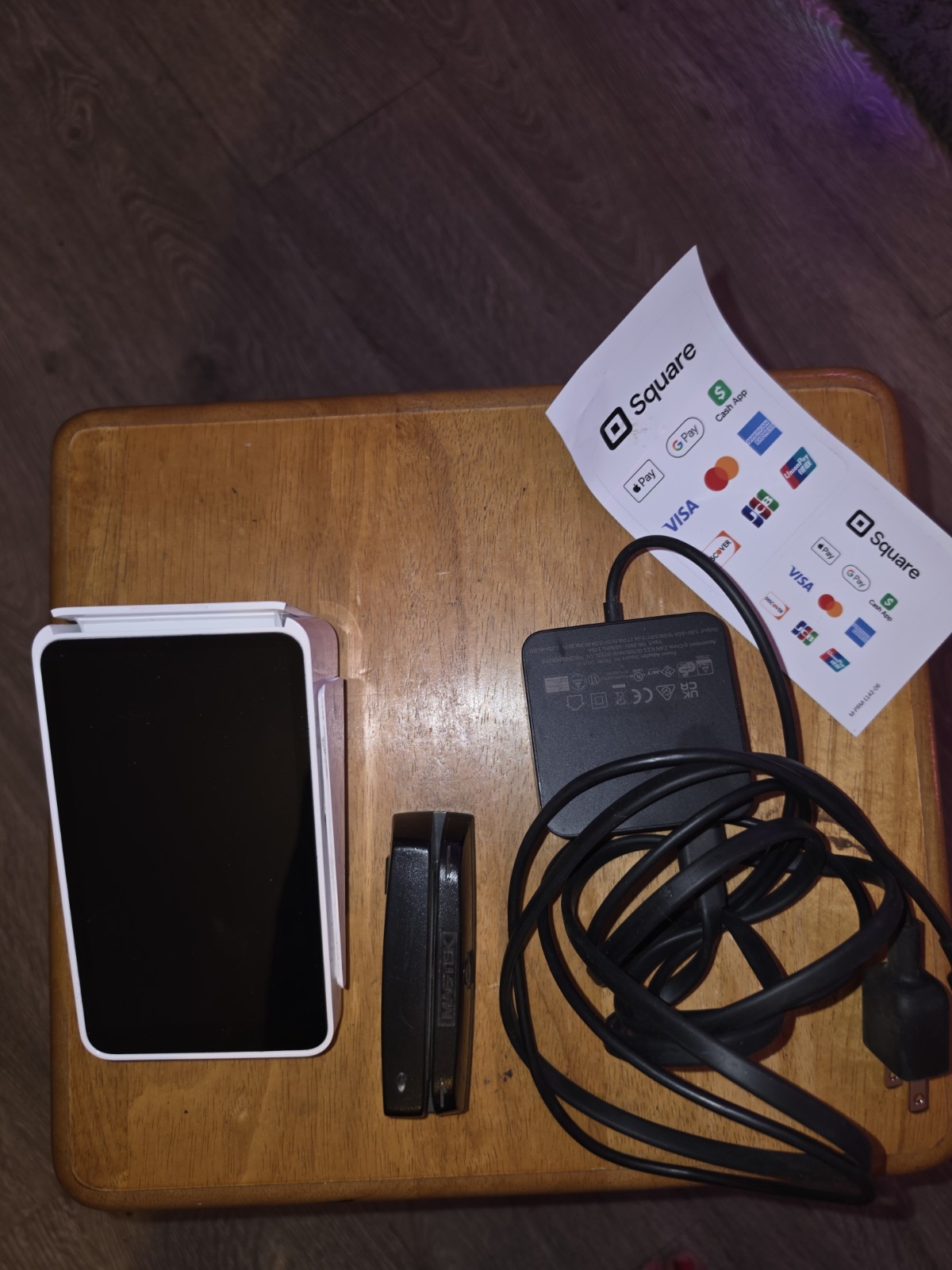 Square Terminal POS Credit Card Terminal Kit Stand Adapter Paper Wired