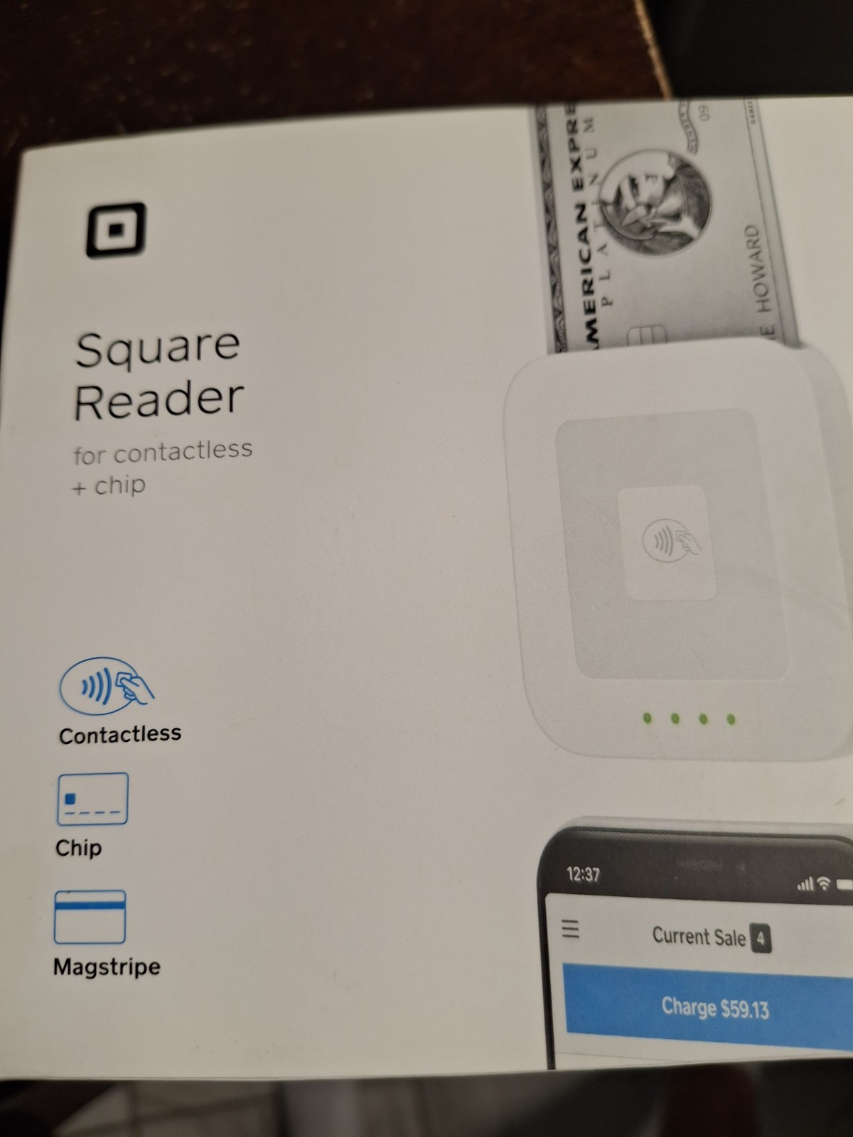 1st Gen Square Contactless Chip Credit Card Reader – A-SKU-0485 – New Sealed