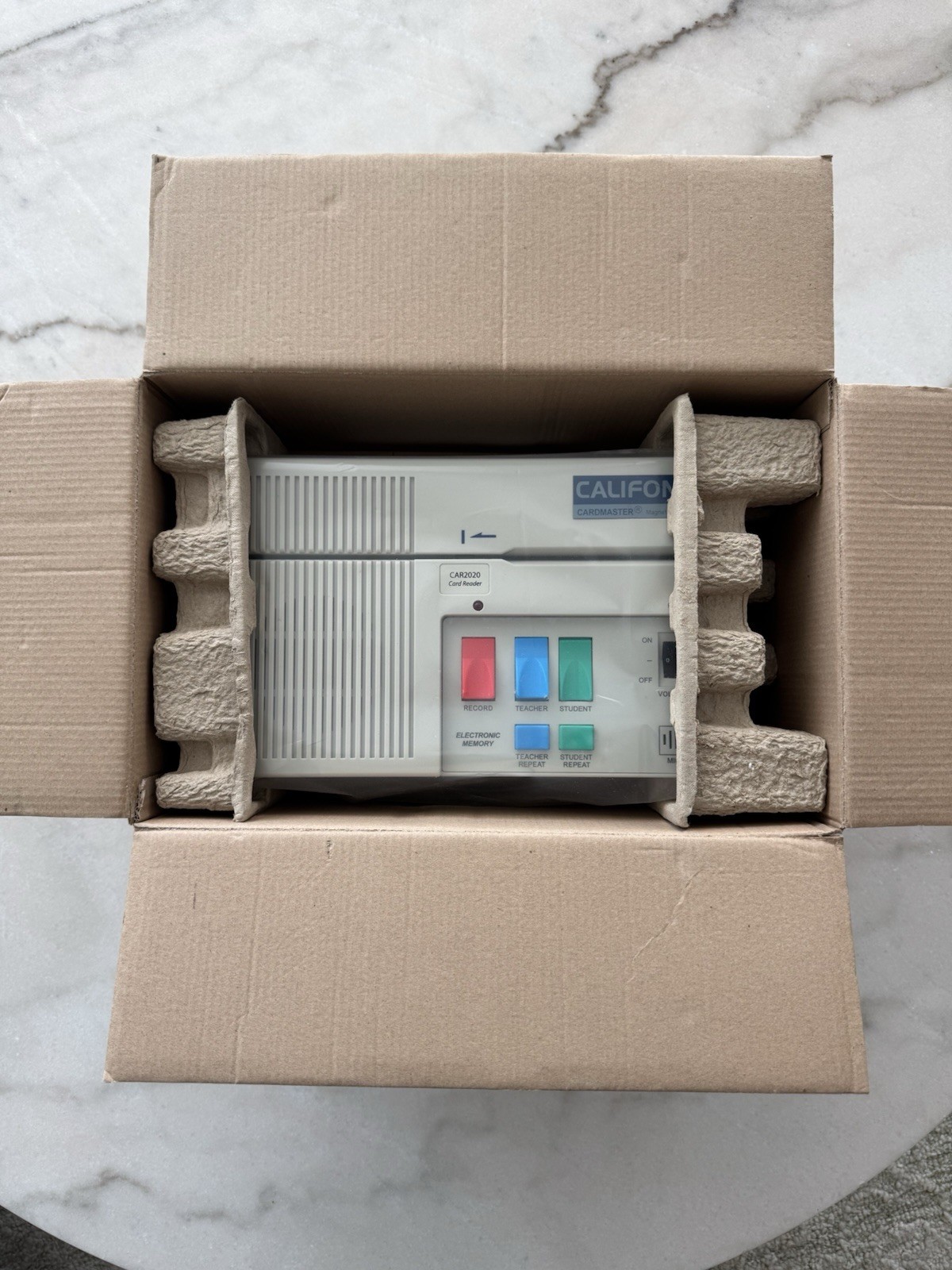 Califone Cardmaster Magnetic Card Reader SERIES 2000 A/V NEW OPEN BOX CAR2020