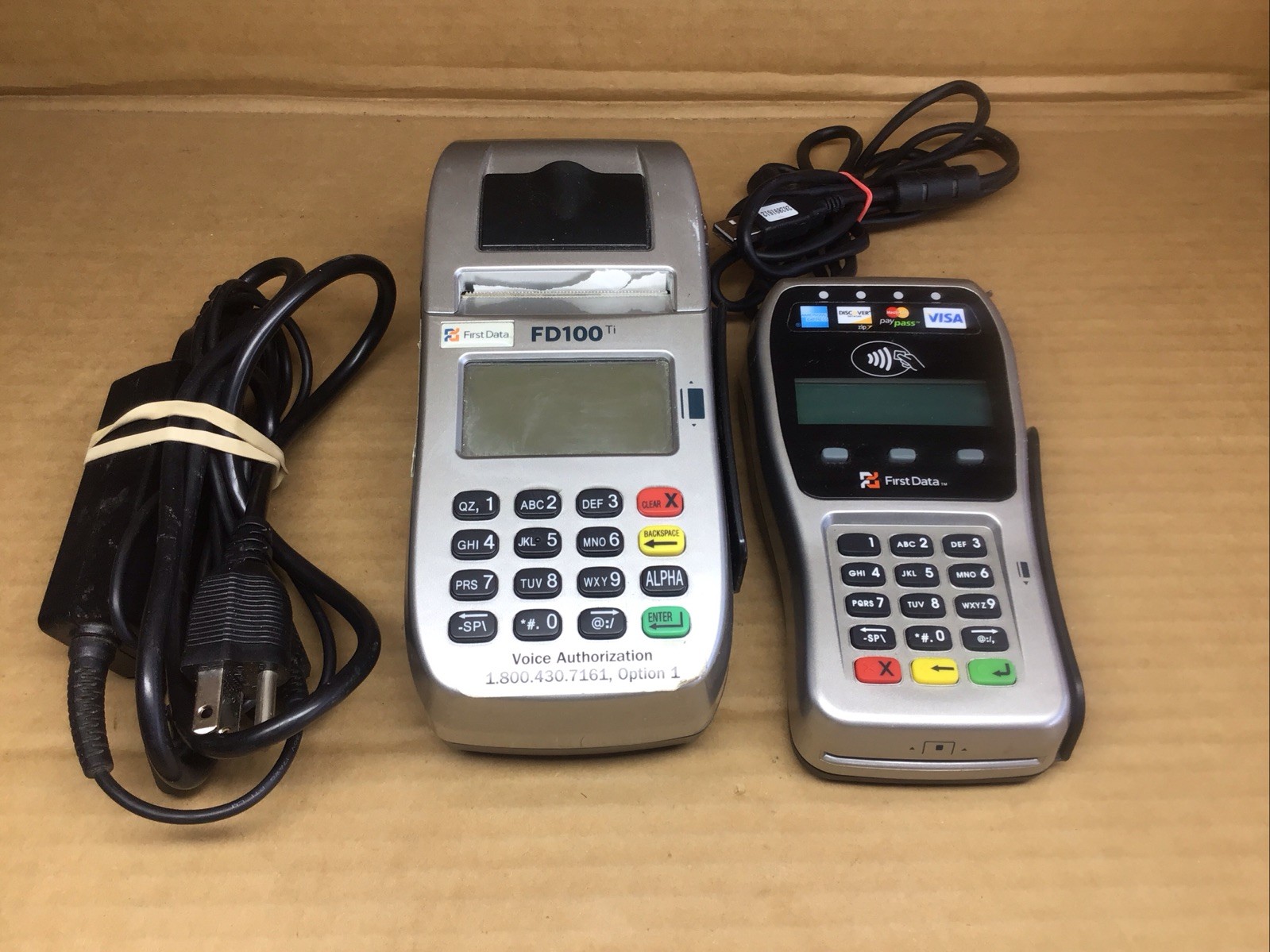 First Data FD100 Ti Credit Card Terminal with FD35 Pin Pad