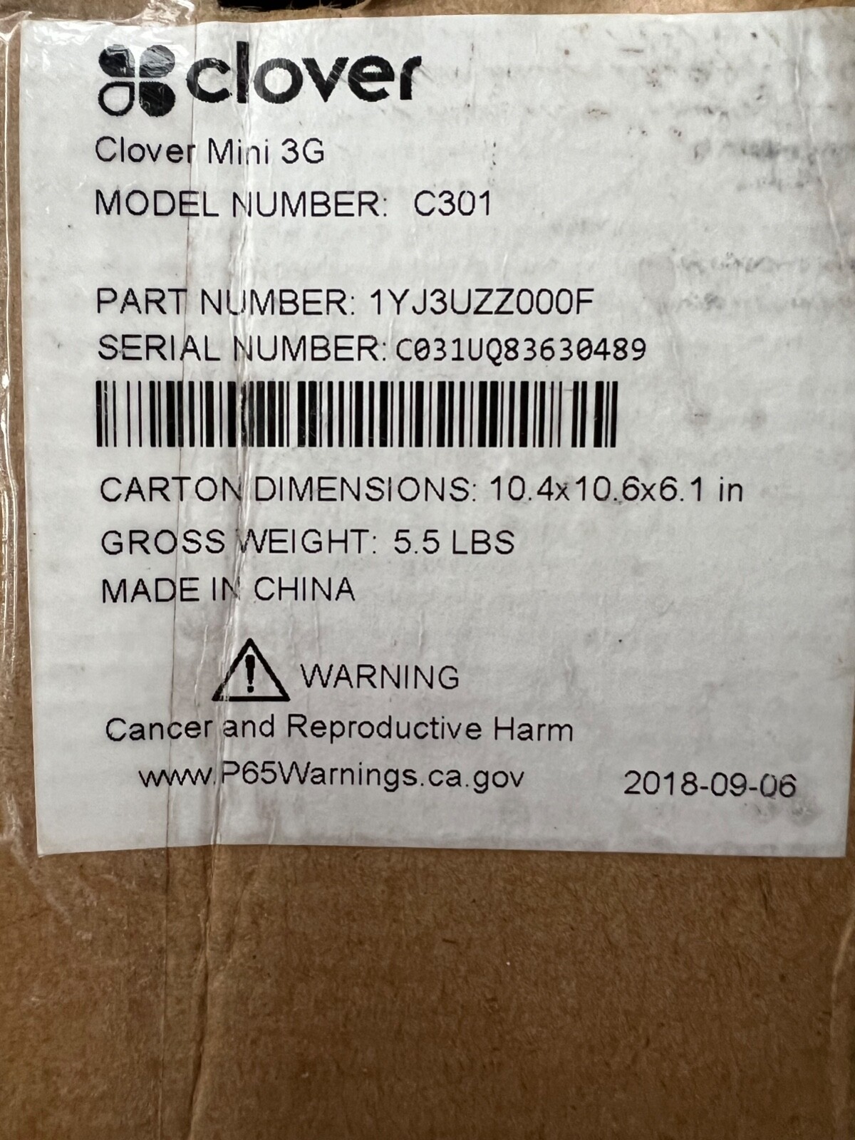 Clover Mini 3G, Mini Wi-Fi, Model C301