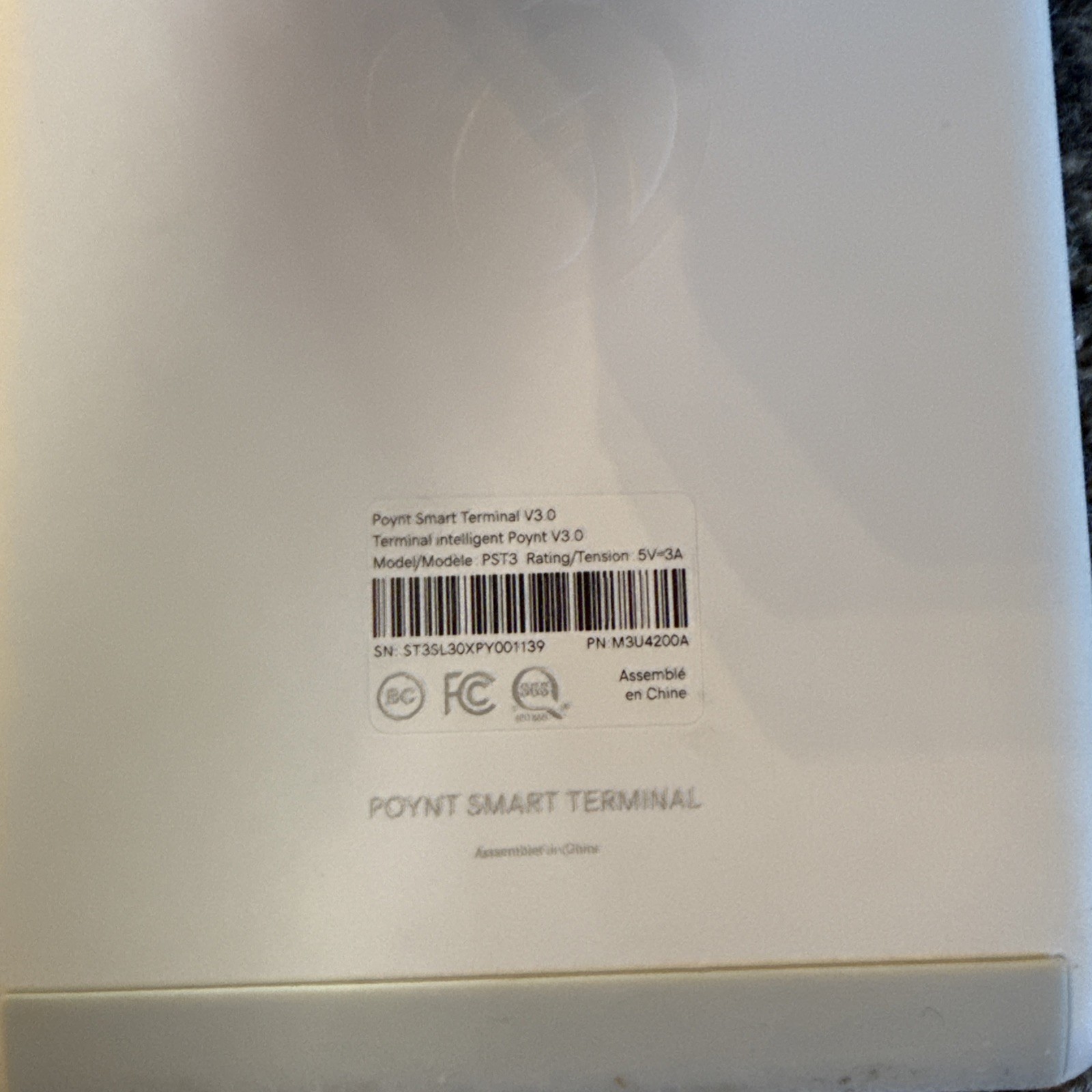 Poynt V3 PST3 Smart Terminal