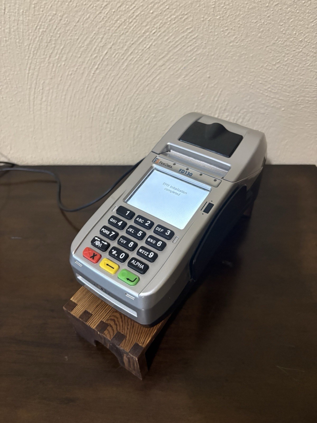 First Data FD130 Credit Card Terminal POS EMV Chip Reader Receipt Printer Tested
