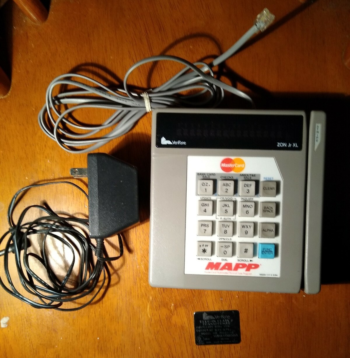 VERIFONE Credit Card Terminal w/Power Supply Class-2 Transformer Used Error