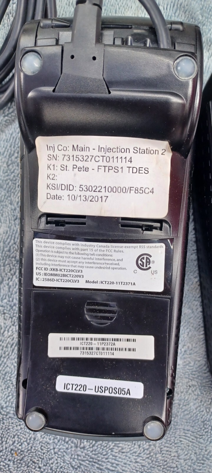 Ingenico Terminals Credit Card Reader Payment Machines ICT220-11T2371A IPP310