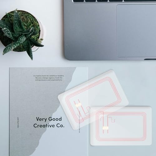 10 NFC Cards NTAG215 504 Bytes Rewritable Tags for Android Devices Transparent