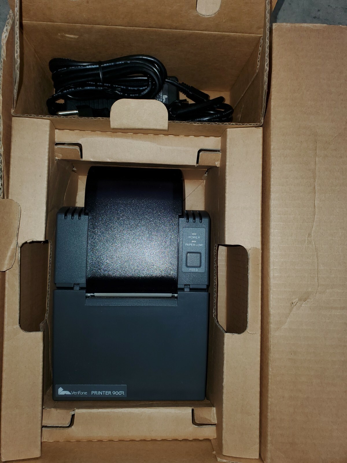 Verifone Credit Card Printer 900R With Power Supply & Paper – Serial 015-783-137