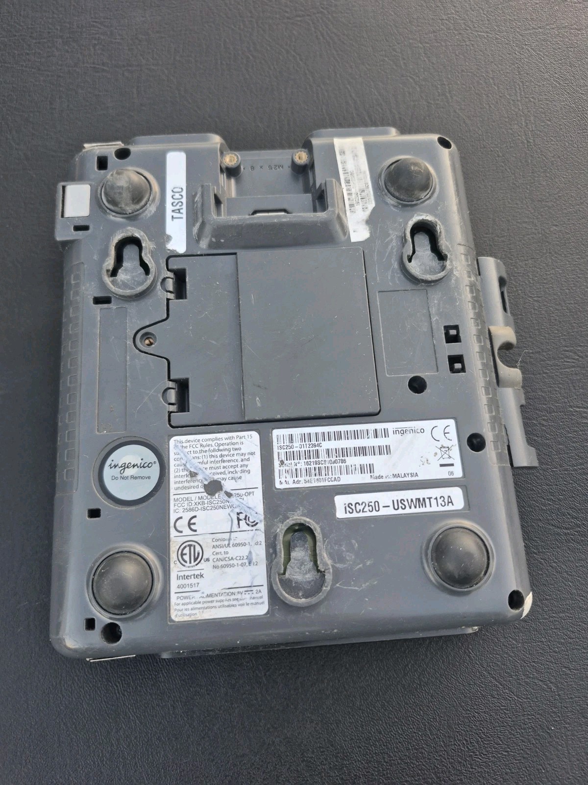 Ingenico ISC250 Smart Payment Terminal Credit Card Reader