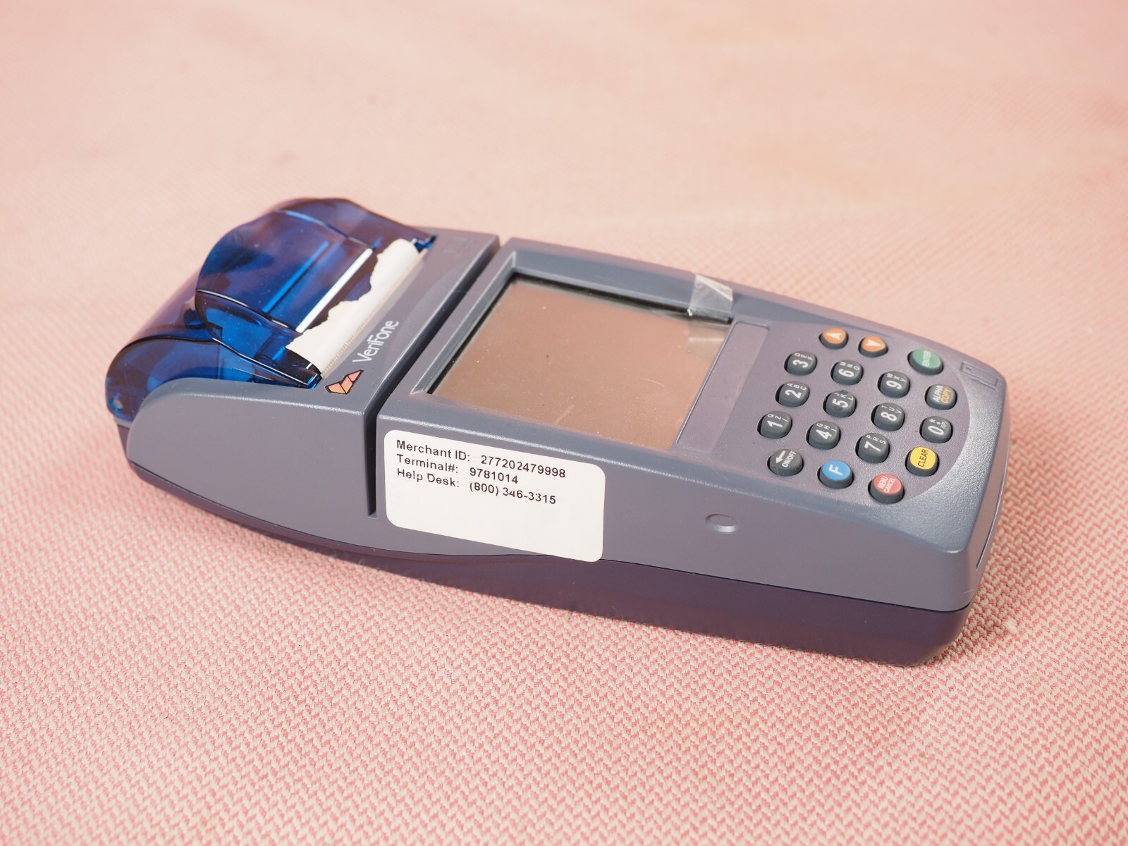 VeriFone Nurit 8020 Wireless Terminal GPRS Credit Debit Card Reader UNTESTED