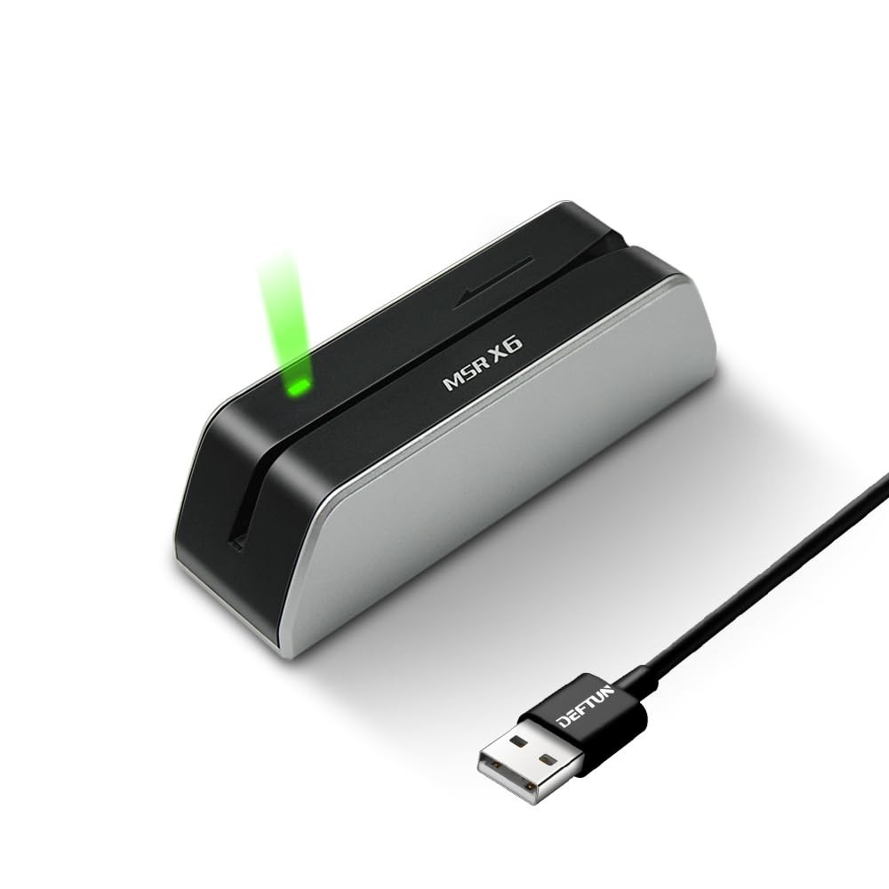 Compact USB Magstripe Credit Card Reader Writer – Small, Portable, Fast Processi