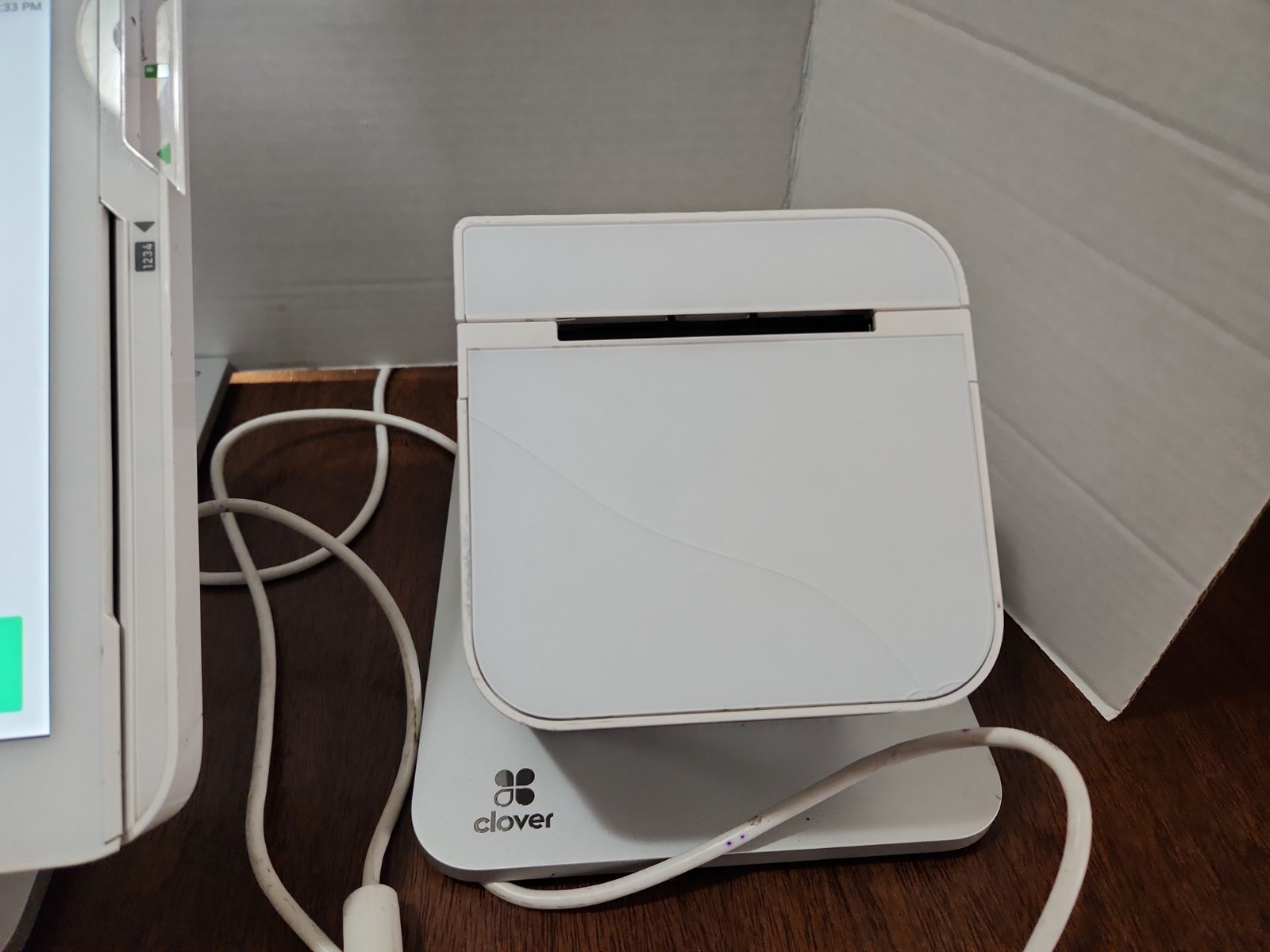 Clover Station Display C500 POS Point Of Sale W/ Mini Handheld C401U & Printer