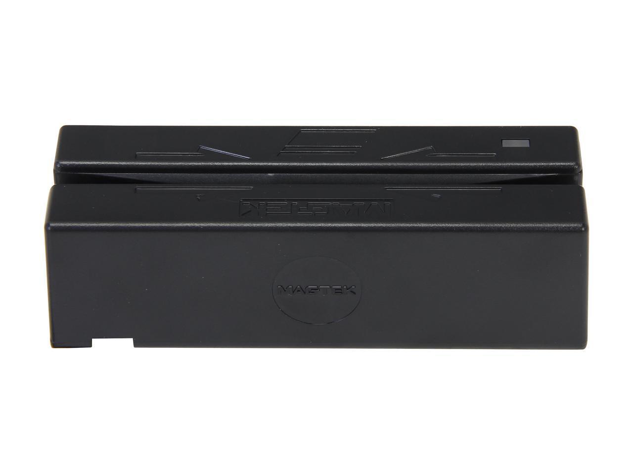 MagTek 21040145 SureSwipe Magnetic Card Reader,TK 1,2,3, Dual Heads – Black