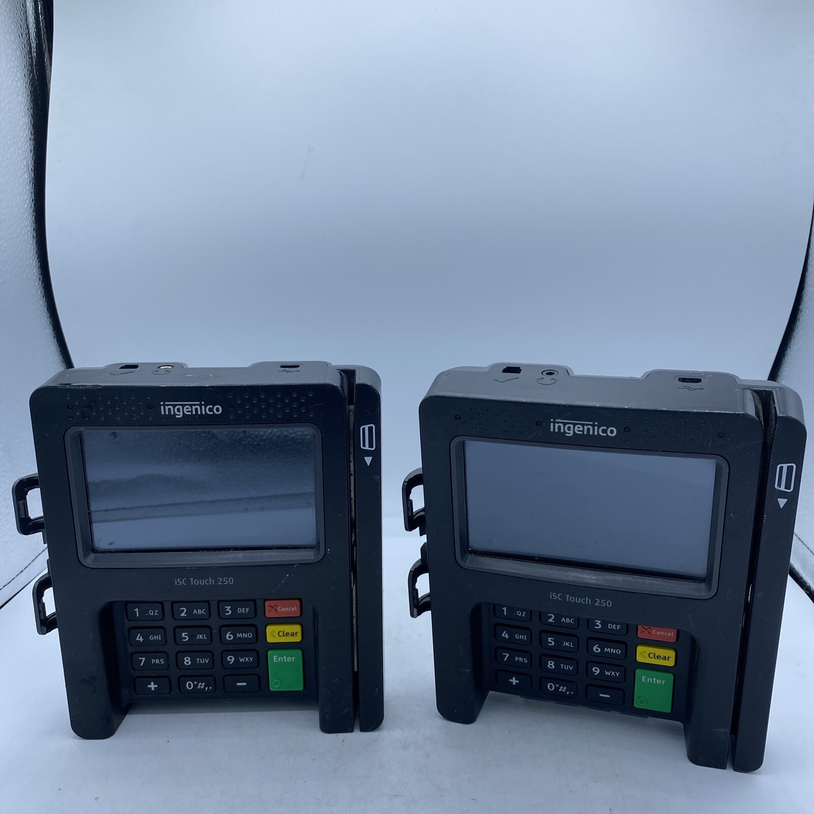 2-Ingenico iSC Touch 250 Credit Card Reader – MACHINE ONLY – PARTS ONLY