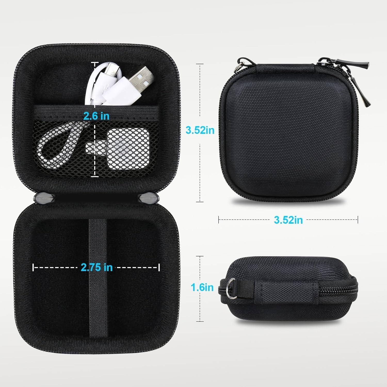 Square Card Reader Case, Contactless Chip Scanner Cover for 2nd Gen, Portable