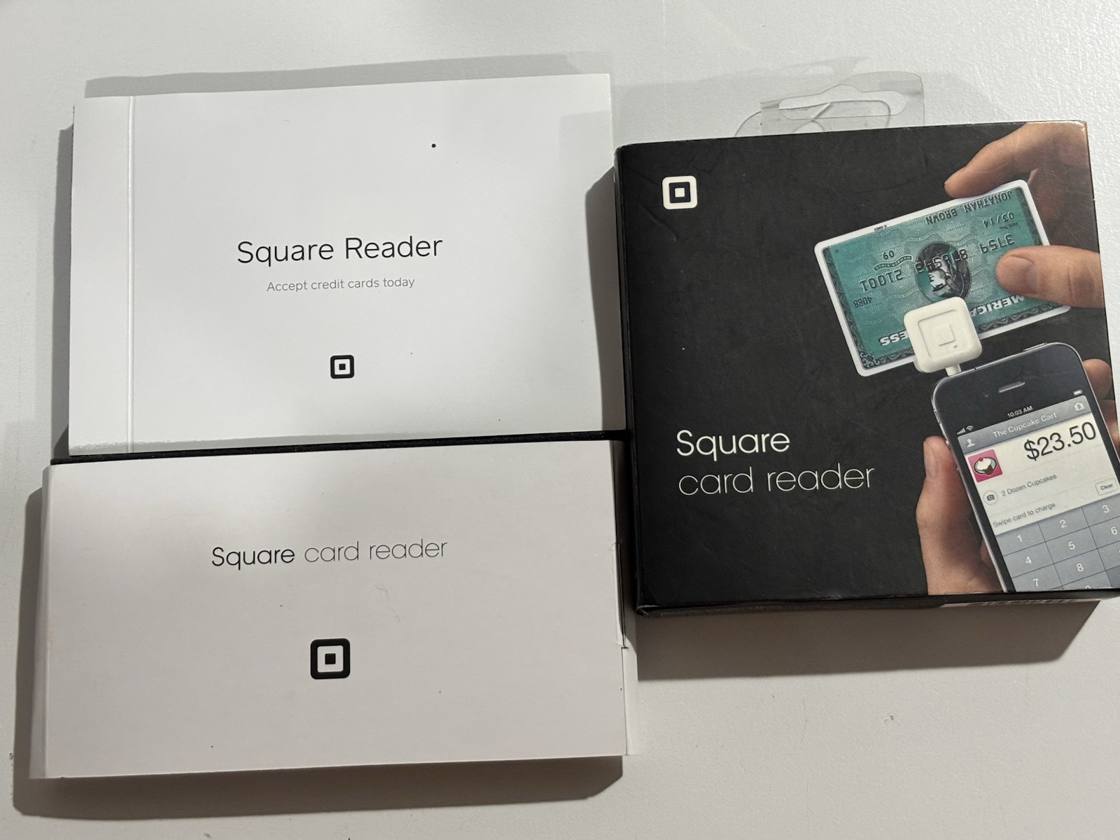 SQUARE Mobile 3.5mm Jack Card Reader Swipe Payment Apple Android – Set Of 3