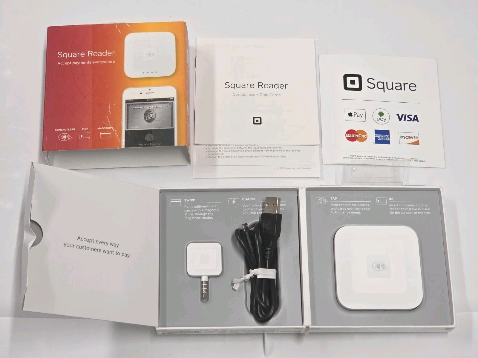 Square Credit Card Reader for Contactless and Chip Machine A-SKU-0113-03