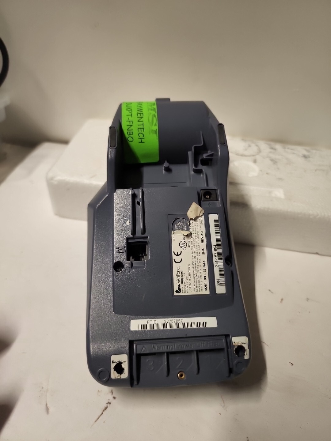 Verifone VX510 Credit Card Reader NO POWER CORD NOT TESTED