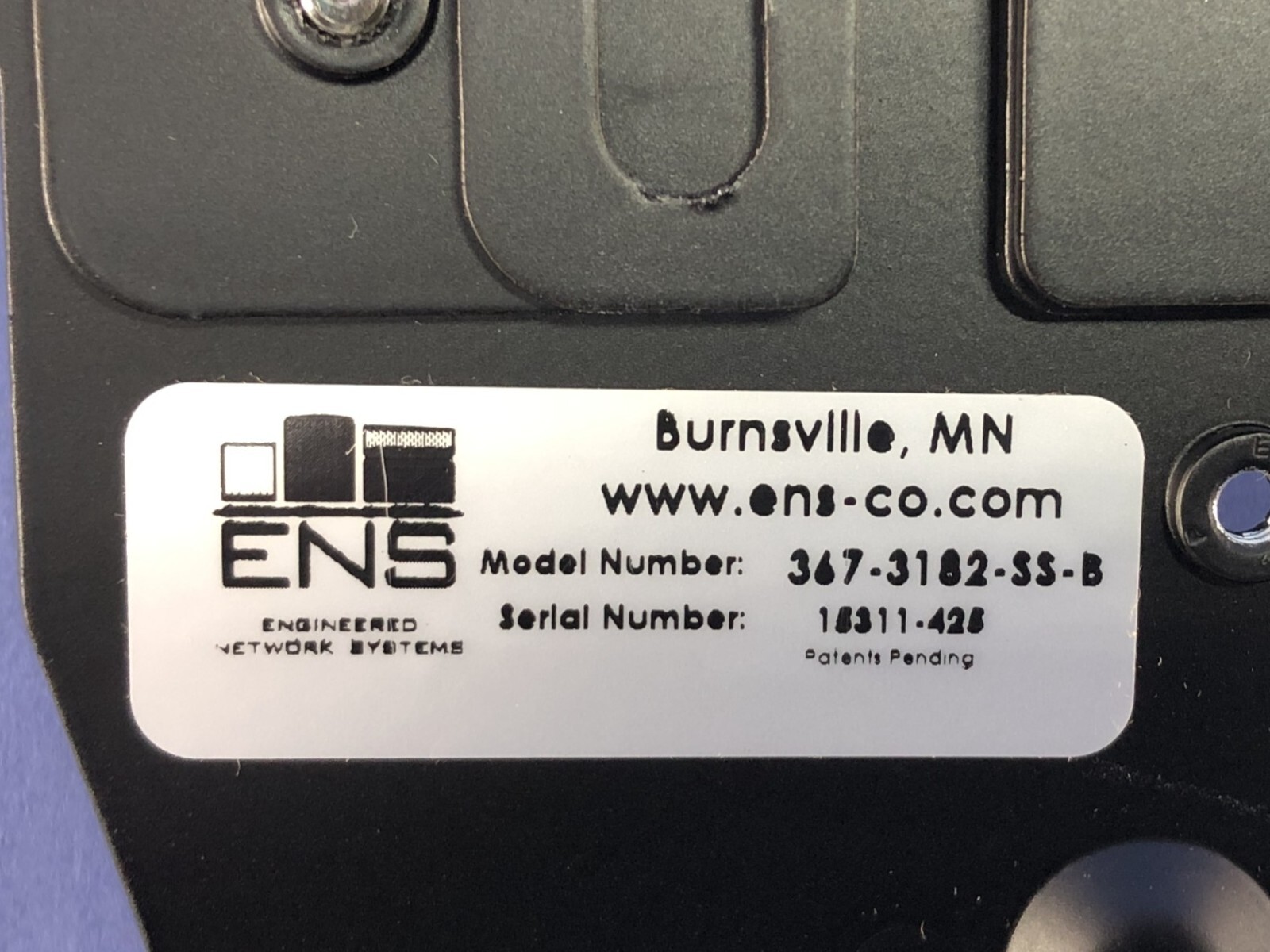 ENS Low Contour Stand for Verifone MX915, PN/ 367-3182-SS-B